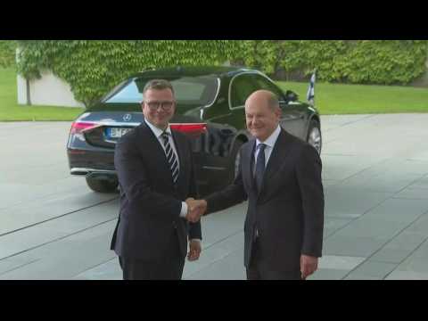 Germany's Olaf Scholz welcomes Finnish Prime Minister Orpo to Berlin