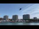 Impressionnant exercice d'hélitreuillage par l'hélicoptère de la Marine nationale à Boulogne-sur-Mer