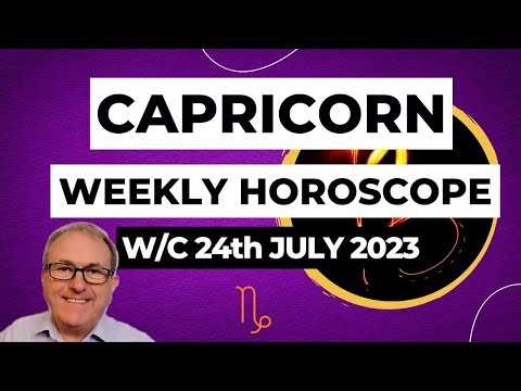 Capricorn Horoscope Weekly Astrology from 24th July 2023