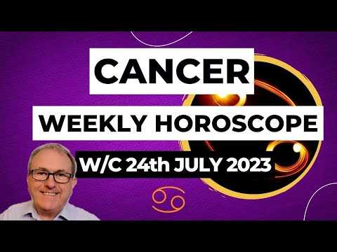 Cancer Horoscope Weekly Astrology from 24th July 2023