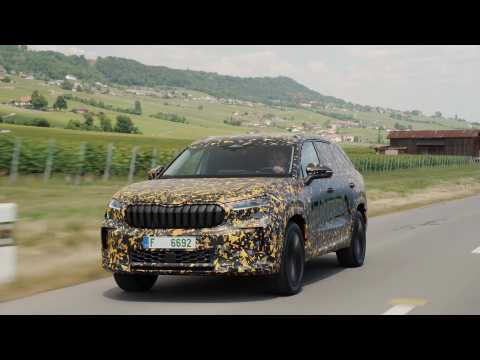 The all new Škoda Kodiaq Driving Video