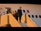 President Emmanuel Macron arrives in French overseas territory New Caledonia