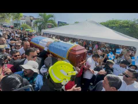 Ecuadorians bid farewell to mayor shot dead in Manta