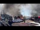 Haute-Corse : une cinquantaine de voitures en feu dans une casse automobile à Borgo