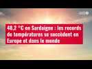 VIDÉO. 48,2 °C en Sardaigne : les records de températures se succèdent en Europe et dans le monde