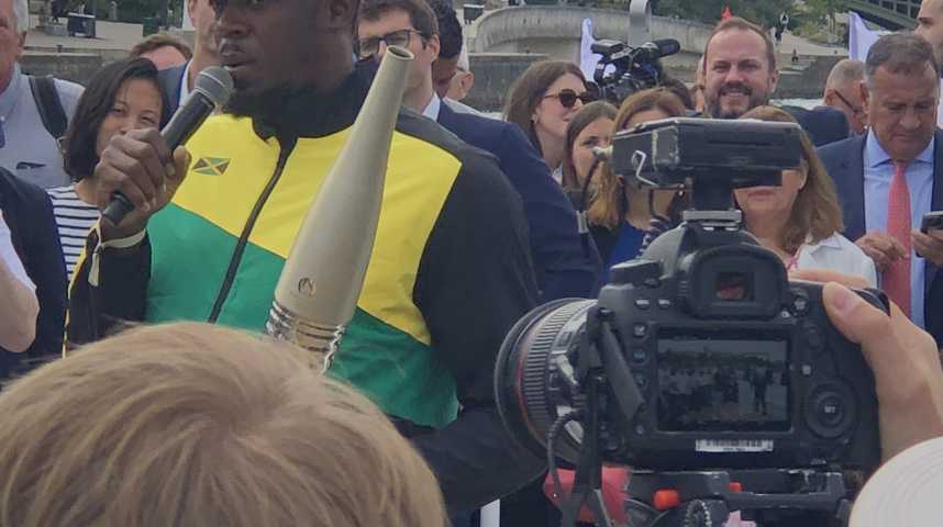 JO de Paris 2024 : La star Usain Bolt à l'avant-fête sur la Seine à un an de la cérémonie d'ouverture