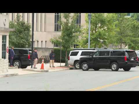 Trump's motorcade arrives at court to face 2020 election conspiracy charges