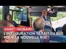 Une visite en bus pour l'inauguration de la rue de Fressancourt à Saint-Gobain