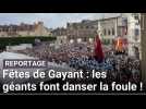 Fêtes de Gayant à Douai : la famille Gayant danse le rigodon