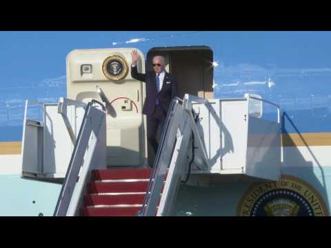 US President Joe Biden arrives in Vilnius for NATO summit