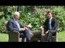 US President Biden meets UK Prime Minister in Downing Street garden