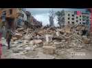 Ukraine: images des dégâts après un bombardement russe mortel sur un centre d'aide
