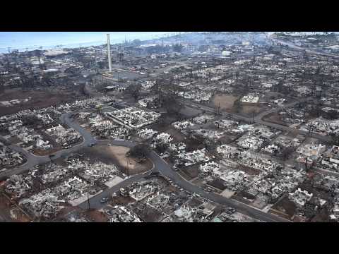 AERIAL SHOTS of the devastation in Lahaina after Hawaii's Maui fires