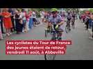 Arrivée du Tour de France des jeunes à Abbeville