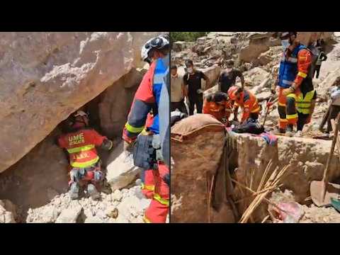 Spanish rescuers search for Morocco quake victims in Imi N'Talat village