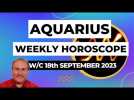 Aquarius Horoscope Weekly Astrology from 18th September 2023