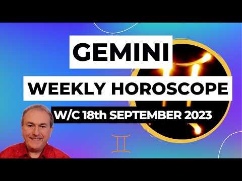 Gemini Horoscope Weekly Astrology from 18th September 2023