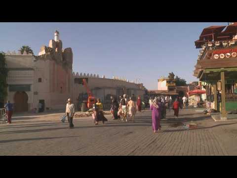 Life returns to Marrakesh historic Jemaa el-Fna square