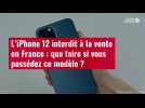 VIDÉO. L'iPhone 12 interdit à la vente en France : que faire si vous possédez ce modèle ?