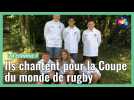 Des élèves du collège Jules-Ferry d'Haubourdin chantent les hymnes de la Coupe du monde de rugby