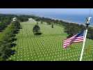 VIDÉO. 80e anniversaire du Débarquement : le cimetière américain de Colleville vu du ciel