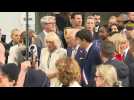 King Charles III, Queen Camilla and the Macron couple visit Rugby Village