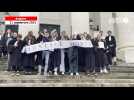 VIDÉO. Mouvement de grève au tribunal judiciaire d'Angers pour « une justice morte »