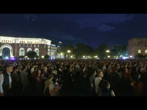 Thousands gather in Yerevan to protest government inaction over Karabakh