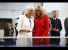 VIDÉO. Un ping-pong improvisé entre Brigitte Macron et la reine Camilla