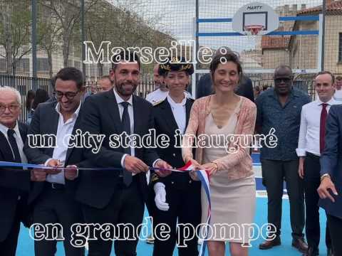 Marseille : un city stade inauguré en grande pompe 
