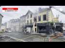 À Mayenne, les pompiers mobilisés sur l'incendie de la pâtisserie chocolaterie Adrien Marès