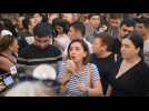 Protestors in Armenia's capital urge action following Azerbaijan military offensive