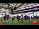 Coupe du monde de rugby : dernier entraînement du XV de France avant France - Namibie à Marseille