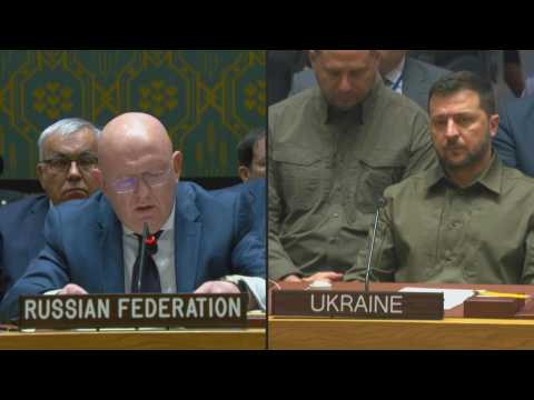 UN: Russia's Nebenzya objects to Zelensky speaking first at Security Council