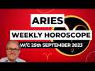 Aries Horoscope Weekly Astrology from 25th September 2023