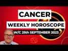 Cancer Horoscope Weekly Astrology from 25th September 2023