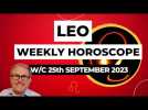 Leo Horoscope Weekly Astrology from 25th September 2023