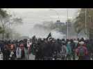 Chile police use water cannon to disperse protesters day before coup anniversary