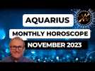 Aquarius Horoscope November 2023. Aim High - Success Beckons...