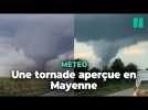 Les images d'une tornade impressionnante en Mayenne