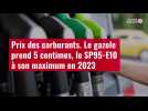 VIDÉO. Prix des carburants : le gazole prend 5 centimes, le SP95-E10 à son maximum en 2023
