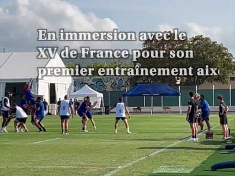 Rugby-Coupe du monde : le XV de France à l’entraînement à Aix-en-Provence