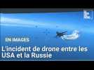 Avion russe et drone américain échoué en mer noir : la vidéo de l'incient