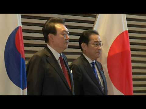 South Korea president meets Japanese PM in Tokyo