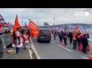 VIDEO. Barrage de la Rance : 200 manifestants ont filtré la circulation