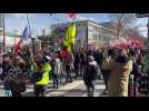 Lille : le départ de la manifestation contre la réforme des retraites