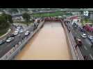Turquie: images aériennes des inondations dans la province de Sanliurfa