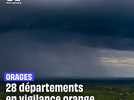 Intempéries : 21 départements français placés en vigilance orange aux orages