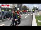 VIDÉO. La « Vélorution » teste les pistes cyclables liées au tramway à Angers : 