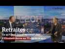 Retraites: Ce qu'il faut retenir de l'interview d'Elisabeth Borne sur TF1 après le 49.3